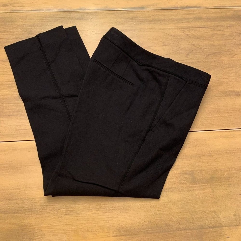 NWT Elie Tahari Alanis Cropped Pant Black Size 0 new - Picture 2 of 9